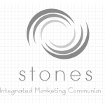 Logo firmy 039 - czarno-białe - stones