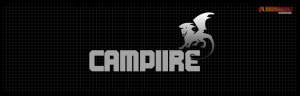 Logo firmy 020 - na ciemnym tle - Campiire