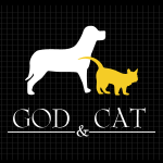 Logo firmy 022 - na ciemnym tle - God & Cat