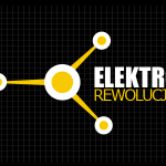 Logo firmy 100 - na ciemnym tle - Elektro Rewolucja